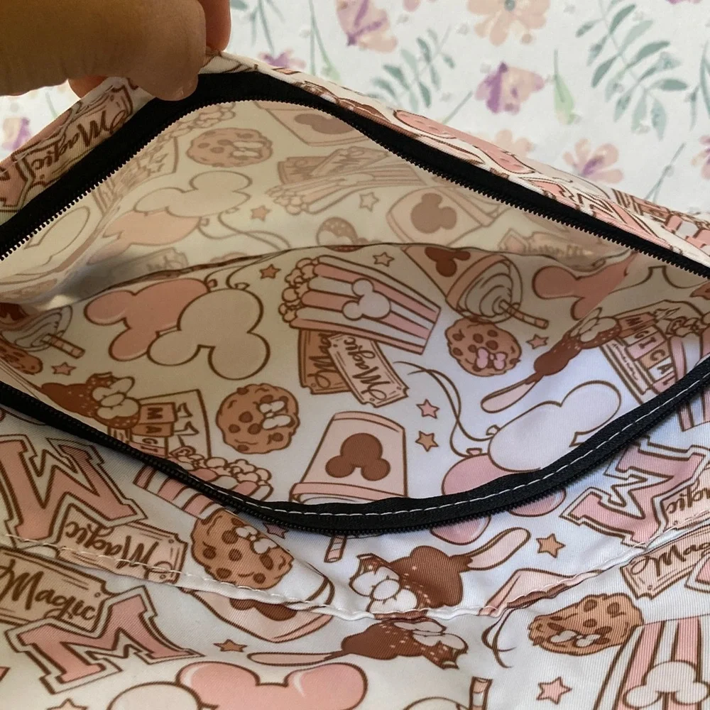 Disney Themed stroller Caddy/crossbody bag “snacks of magic” print